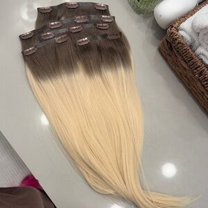 BELLAMI white mocha Clip-In Hair Extensions